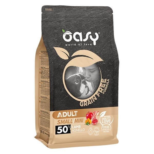 Oasy - Grain Free Adult Small & MIni con Agnello