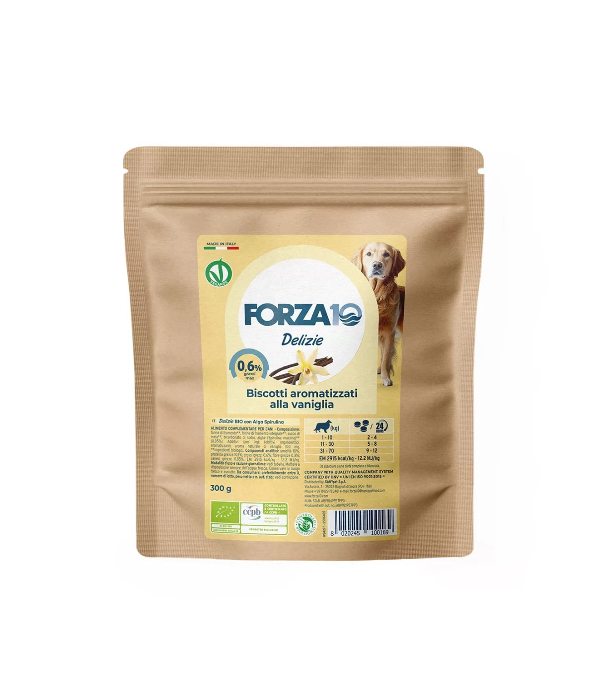 Forza10 - Delizie Bio Diet con Alga Spirulina e Vaniglia