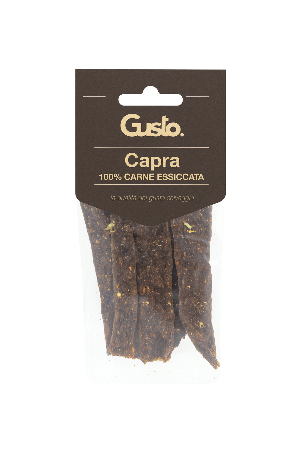 Gusto - Strisce Snack 100% Carne Essiccata di Capra