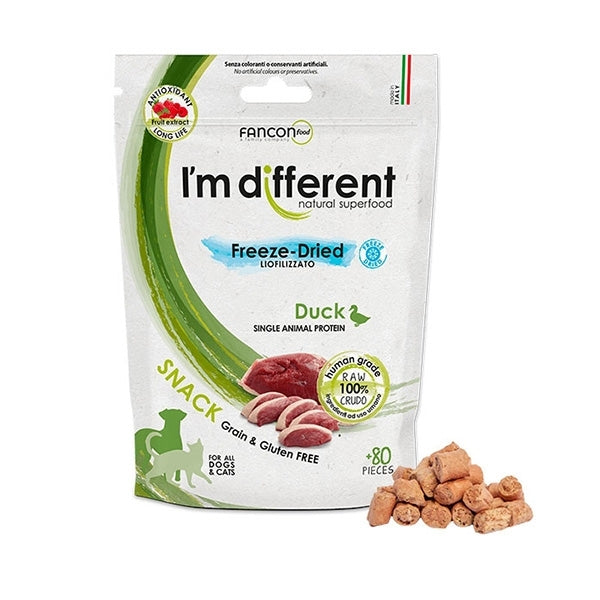 I’m Different - Snack Liofilizzato Solo a Base di Anatra