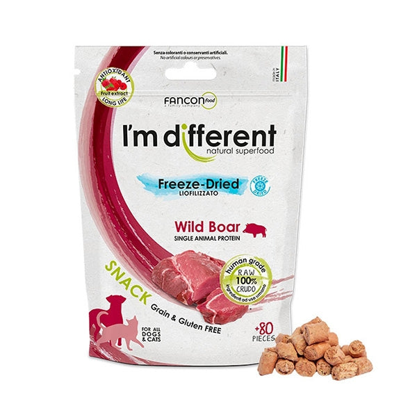 I’m Different - Snack Liofilizzato a Base di Carne Cruda di Cinghiale Selvatico