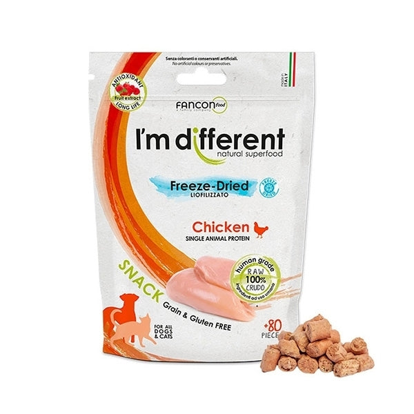 I’m Different - Snack Liofilizzato a Base di Carne Cruda di Pollo