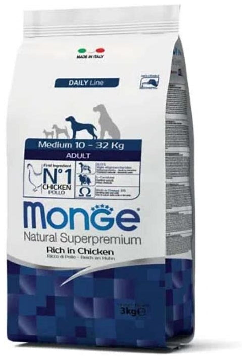 Monge - Natural Superpremium Medium Adult Ricco di Pollo