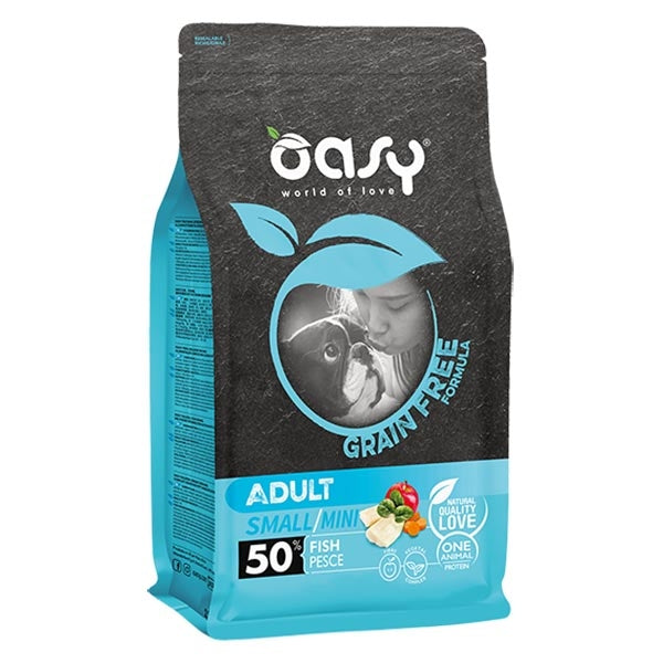 Oasy - Grain Free Adult Small & MIni con Pesce