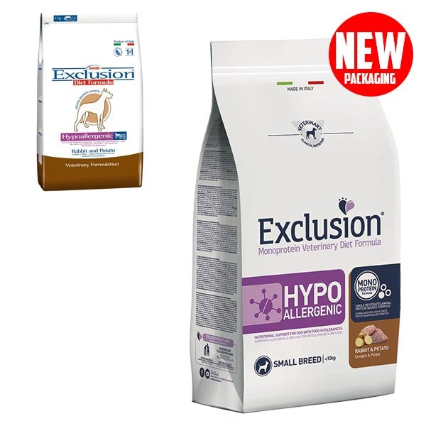 Exclusion - Diet Hypoallergenic Small Breed Coniglio e Patate
