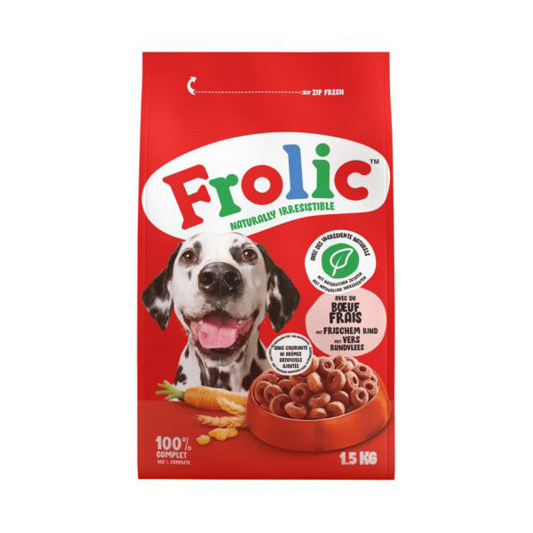 Frolic - Alimento per Cani Adult Medium Large con Manzo Fresco e Carote