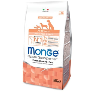 Monge - Natural Superpremium All Breeds Puppy & Junior Salmone e Riso