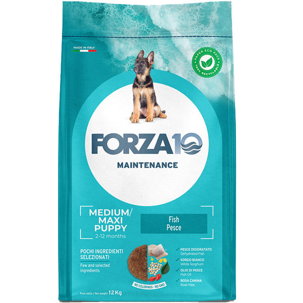 Forza10 - Dog Puppy Junior Medium Maxi Maintenance Pesce