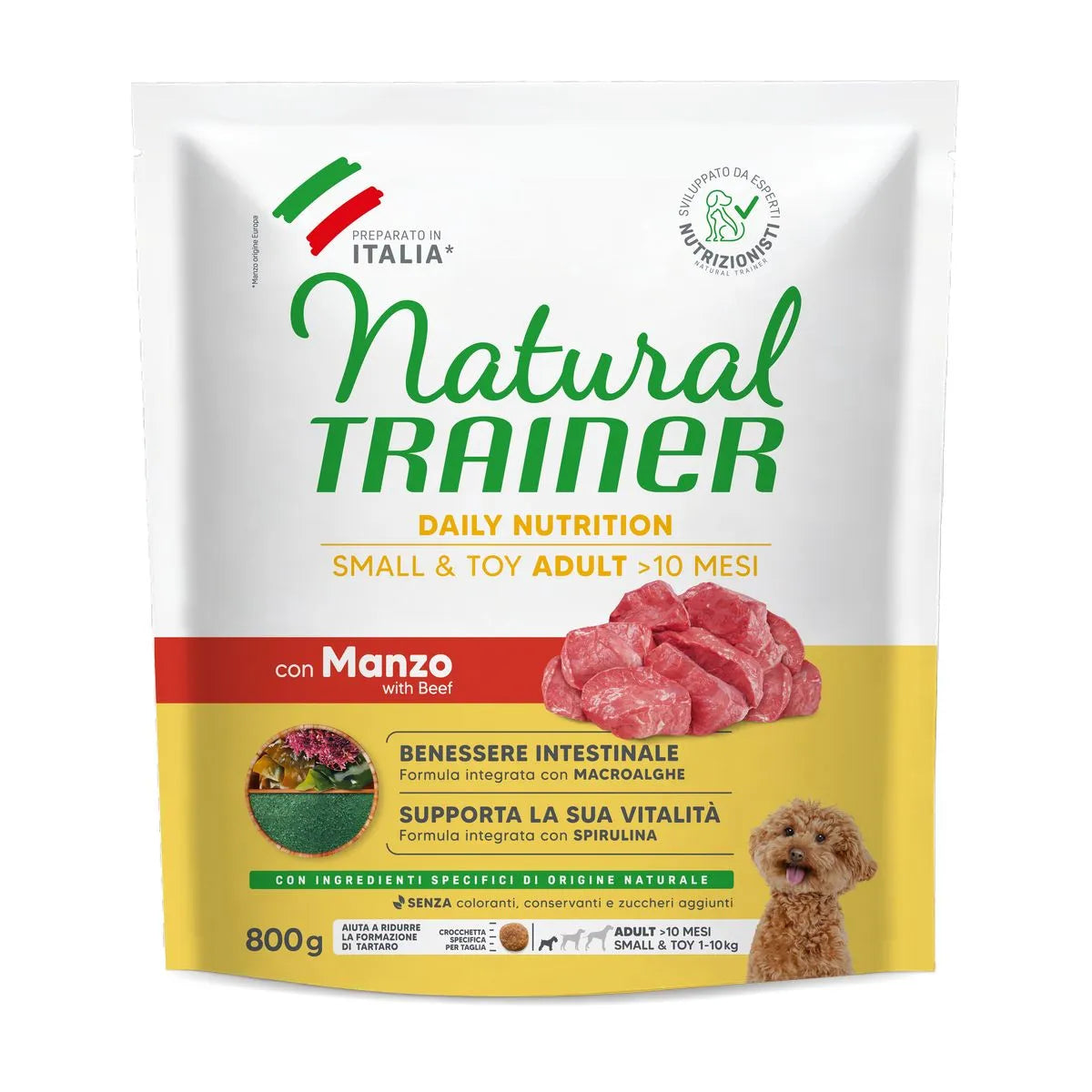 Trainer - Natural Adult Small & Toy con Manzo e Riso