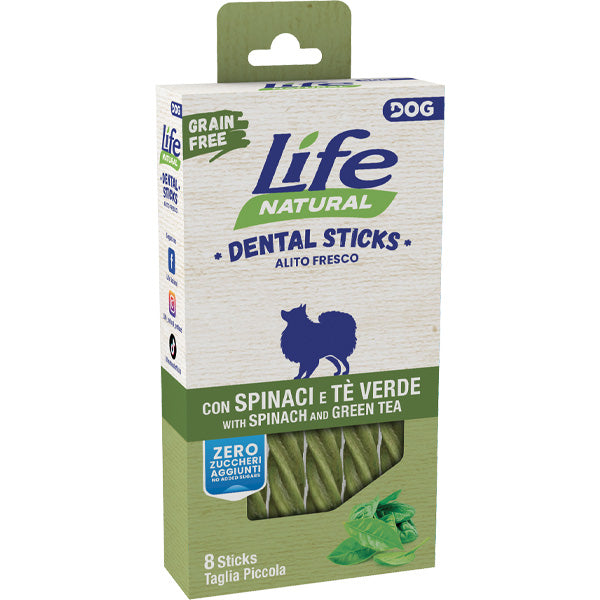 Life Pet Care - Snack Dental  Dog Spinaci e Tè Verde