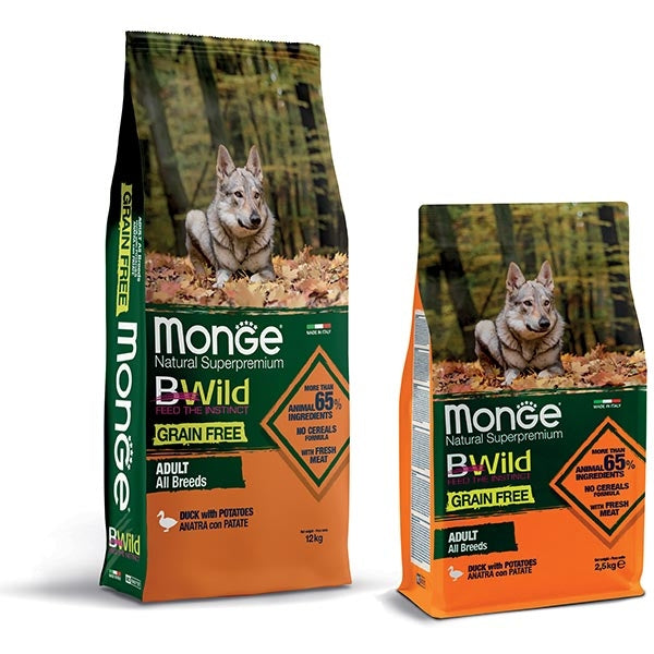 Monge - BWild Grain Free Adult All Breeds Anatra e Patate