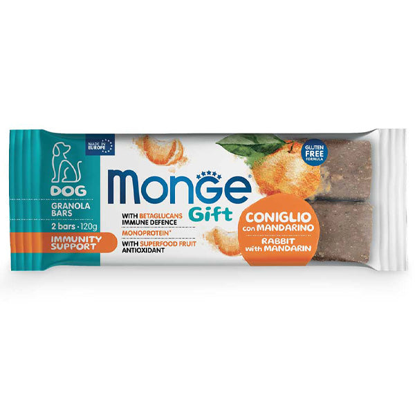 Monge - Snack Dog Fruits Bars Adult Training Anatra Con Fichi