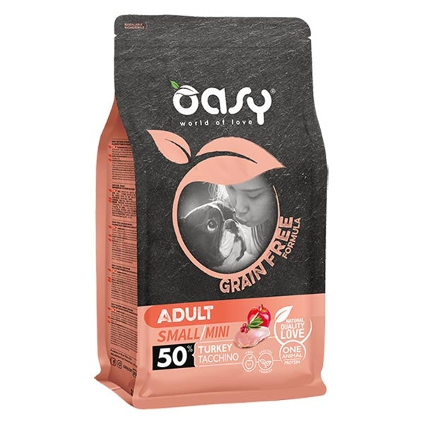 Oasy - Grain Free Adult Small & Mini con Tacchino