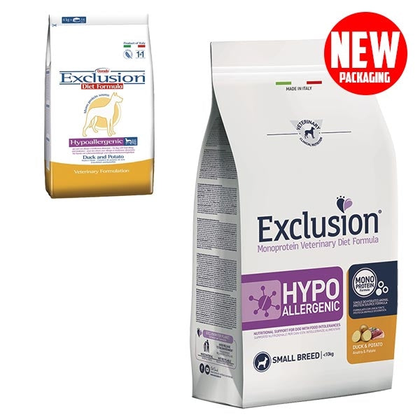 Exclusion - Diet Hypoallergenic Small Breed Anatra e Patate