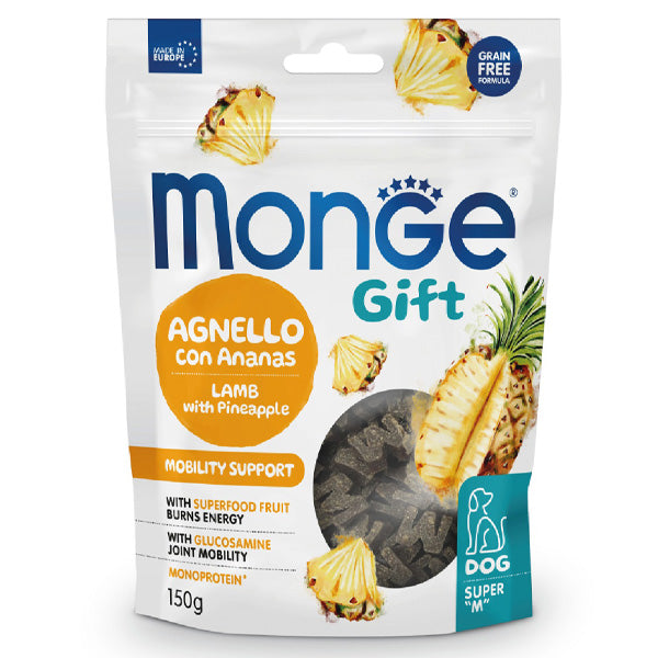 Monge - Snack Gift Dog Adult Super M Mobility Support Agnello con Ananas