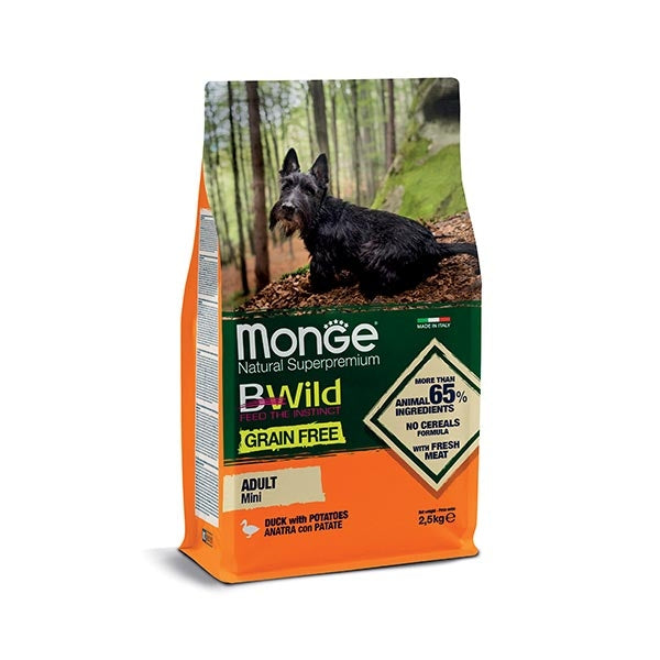 Monge - BWild Grain Free Adult Mini Anatra e Patate