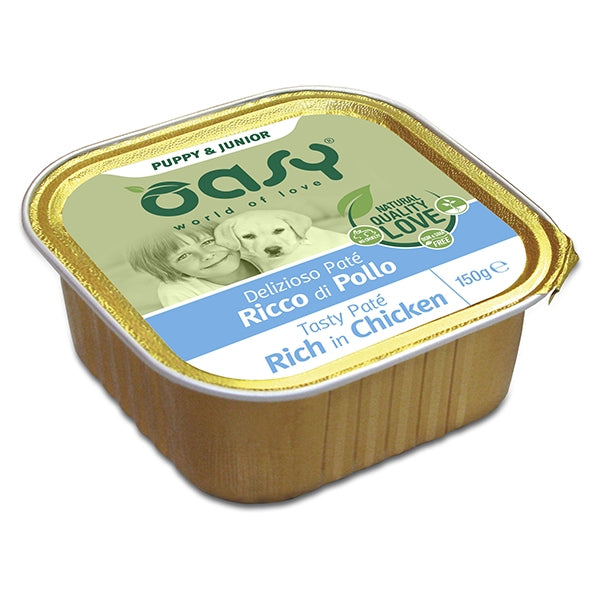 Oasy - Delizioso Patè Ricco di Pollo Puppy & Junior