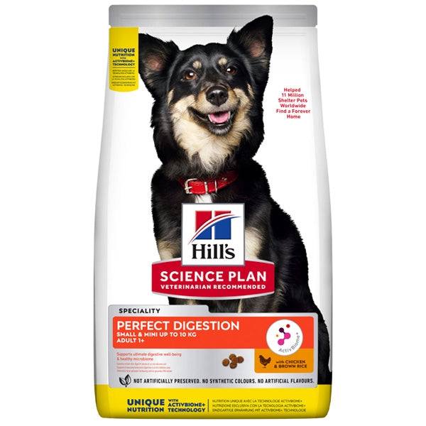 Hill's - Science Plan Perfect Digestion Small & Mini Adult 1+ con Pollo e Riso Integrale