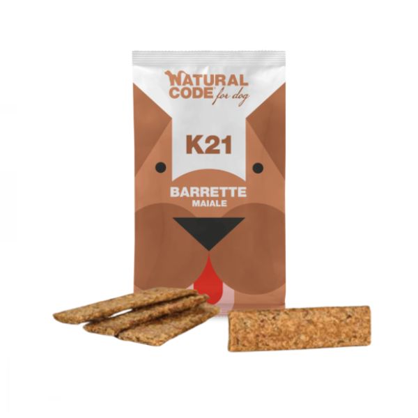 Natural Code - Snack Barrette al Maiale Per Cani