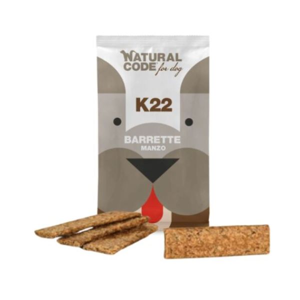 Natural Code - Snack Barrette al Manzo Per Cani