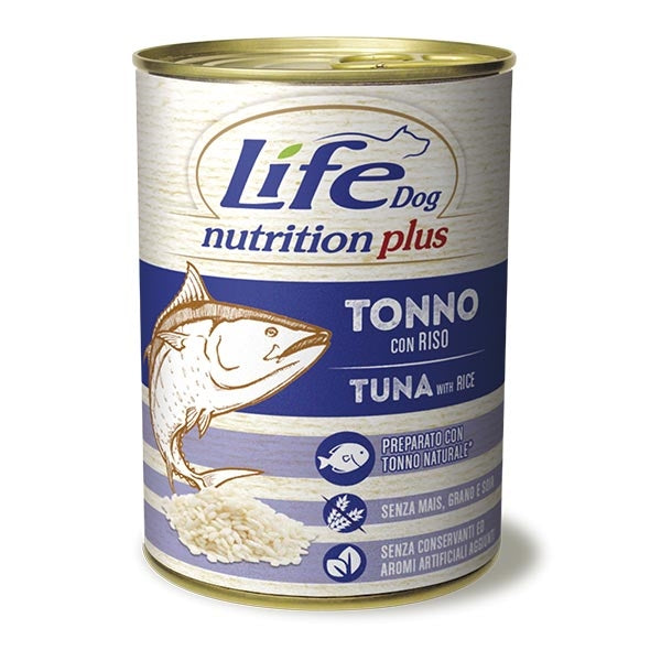 Life Pet Care - Life Dog Nutrition Plus Tonno con Riso