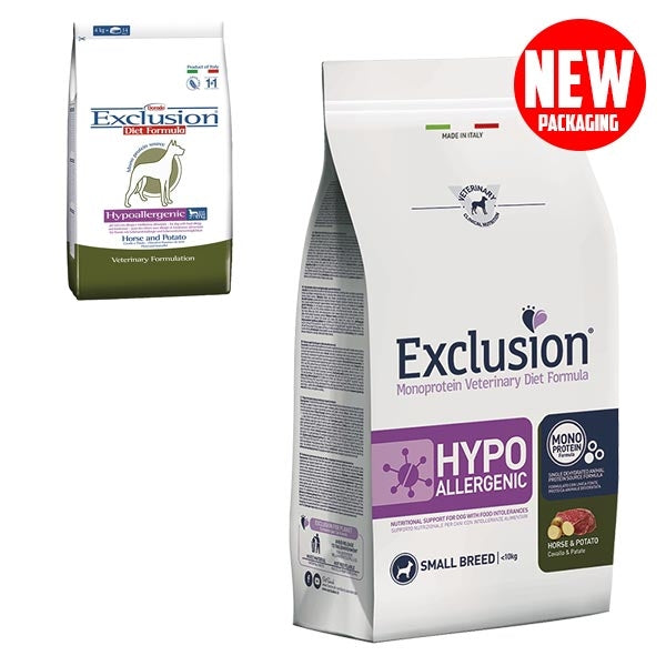 Exclusion - Diet Hypoallergenic Small Breed Cavallo e Patate