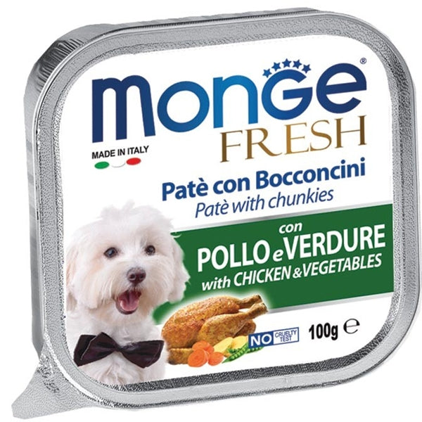 Monge - Fresh Paté e Bocconcini con Pollo e Verdure