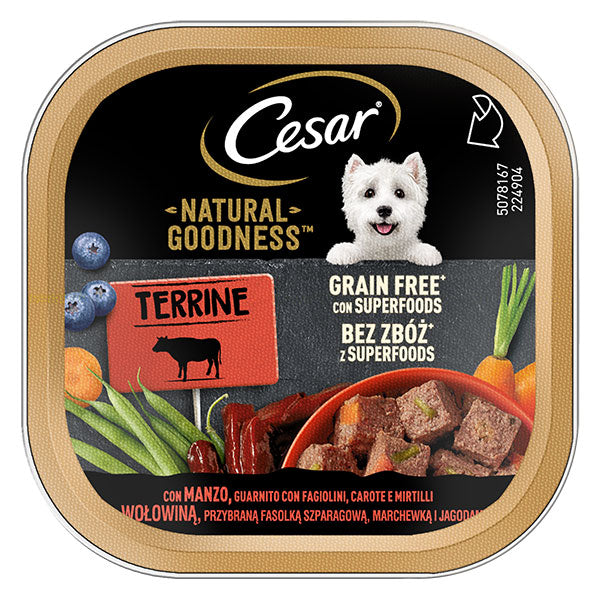 Cesar - Natural Goodness Terrine Manzo Fagioli Carote