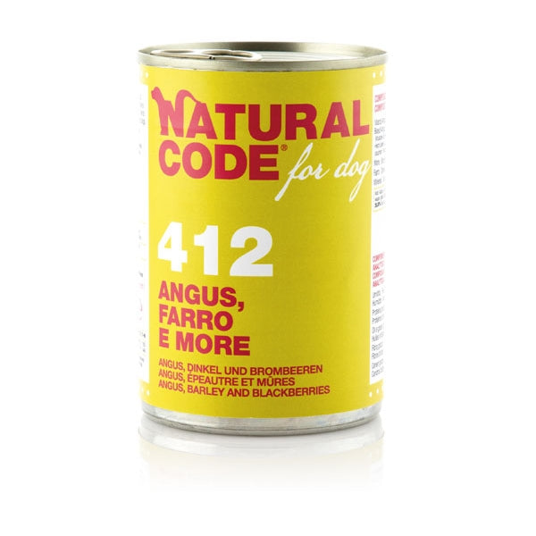 Natural Code - For Dog 412 Angus, Farro e More