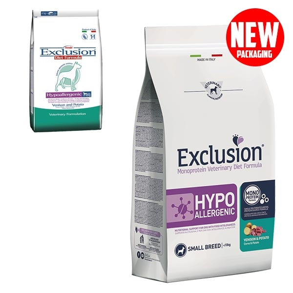 Exclusion - Diet Hypoallergenic Small Breed Cervo e Patate