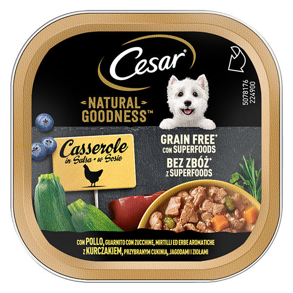 Cesar - Natural Goodness Casserole Pollo Zucchine Mirtilli Erbe