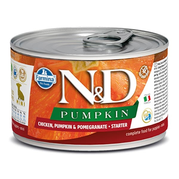 Farmina - Natural & Delicious Pumpkin Starter Mini con Pollo, Melograno e Zucca