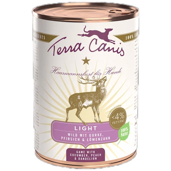 Terra Canis - Light Selvaggina con Cetriolo, Pesca e Tarassaco