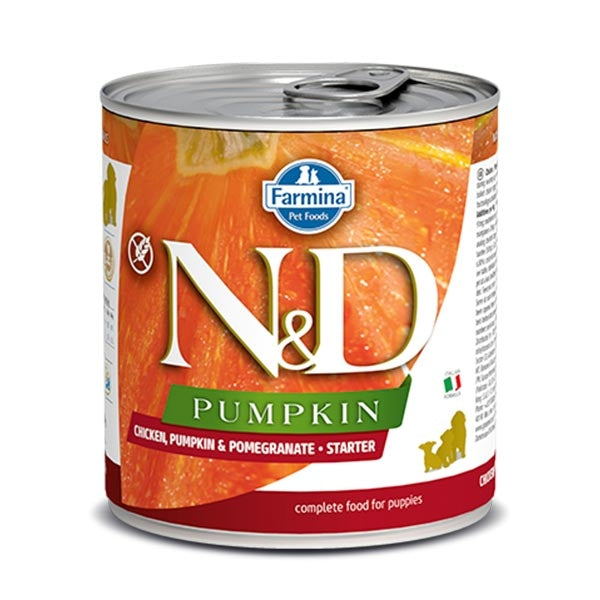 Farmina - Natural & Delicious Pumpkin Starter Mini con Pollo, Melograno e Zucca