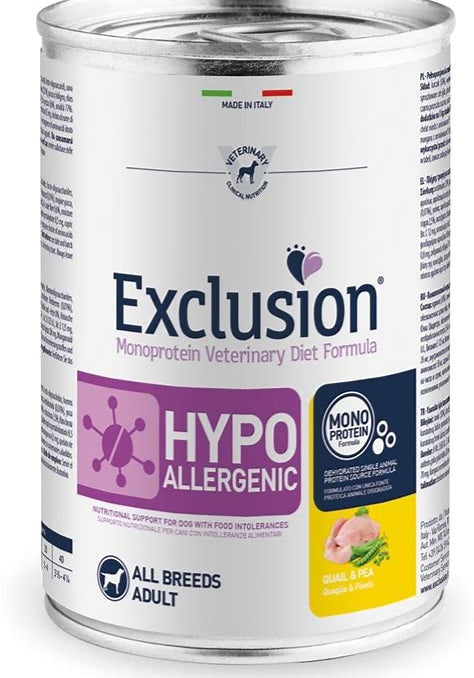 Exclusion - Diet Hypoallergenic Quaglia e Piselli