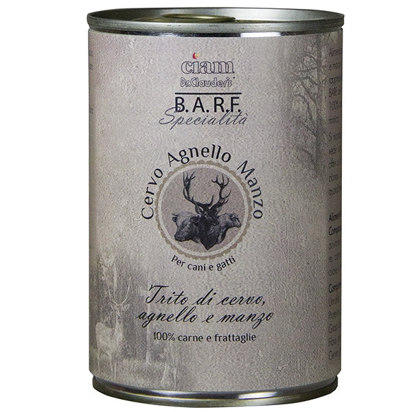 Dr Clauder's - Barf Trito di Cervo, Agnello e Manzo