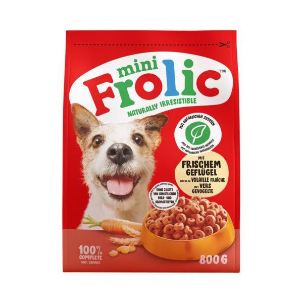 Frolic - Alimento per Cani Adult Small con Pollame Fresco e Carote