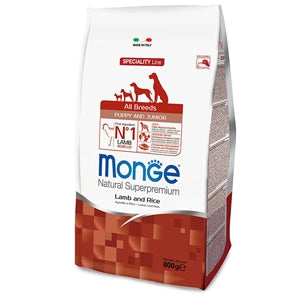 Monge - Natural Superpremium All Breeds Puppy & Junior Agnello e Riso