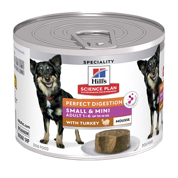 Hill's - Science Plan Adult Small & Mini Perfect Digestion Mousse con Tacchino