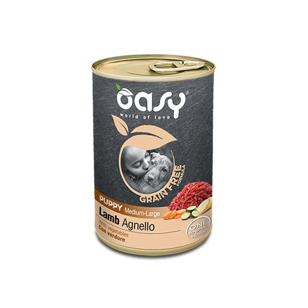 Oasy - Grain Free Puppy Medium & Large con Agnello