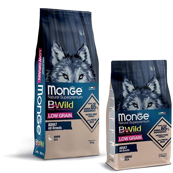 Monge - BWild Low Grain Adult All Breeds con Oca