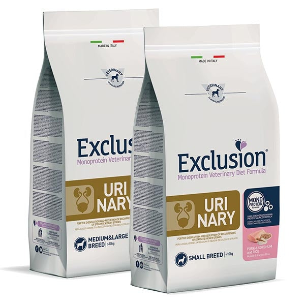 Exclusion - Diet Urinary con Maiale, Sorgo e Riso MEDIUM/LARGE
