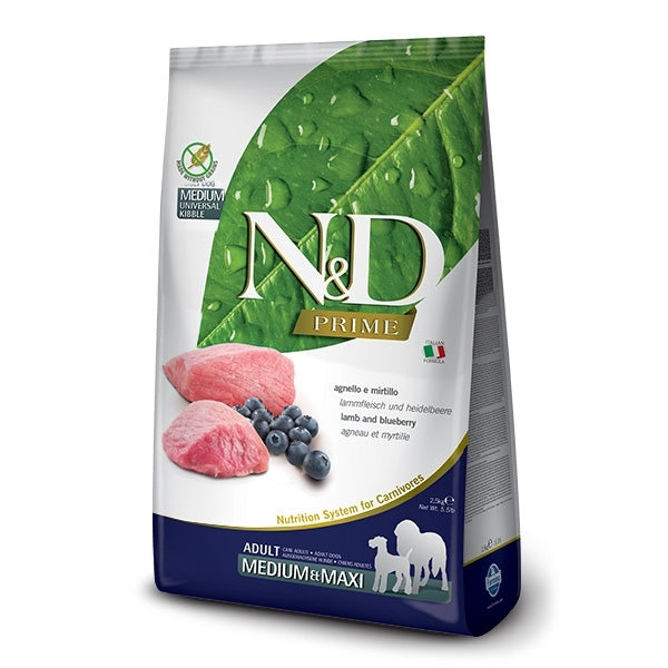 Farmina - Natural & Delicious Prime Medium Maxi Agnello e Mirtillo