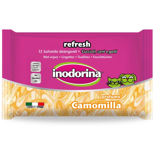 Inodorina - Salviette Refresh alla Camomilla per Occhi e Orecchie