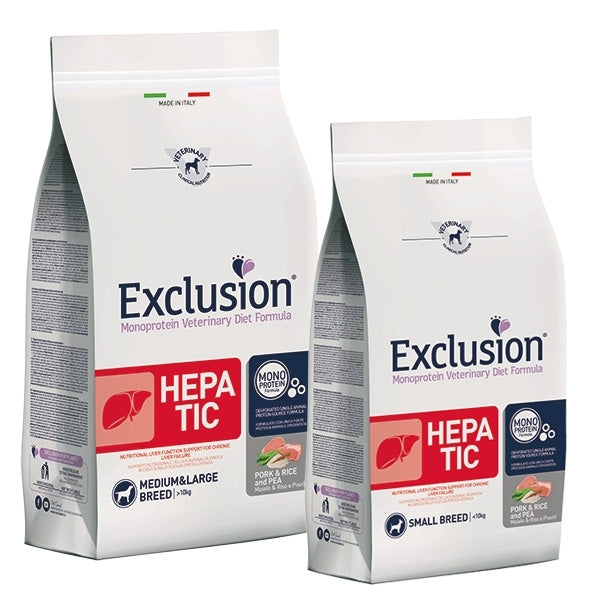 Exclusion - Hepatic Adult Monoproteico Pork&Rice and Pea MEDIUM/LARGE