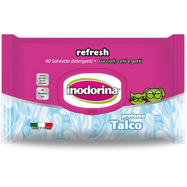 Inodorina - Salviette Refresh al Talco