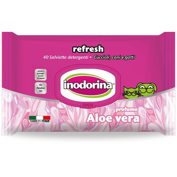 Inodorina - Salviette Refresh Aloe Vera