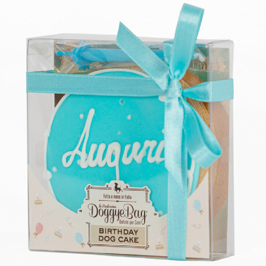 Doggye bag - Torta Birthday Dog Cake Azzurra di Buon Compleanno per Cani