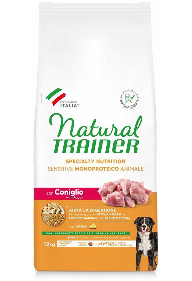 Trainer - Natural Sensitive No Gluten Medium & Maxi Adult con Salmone