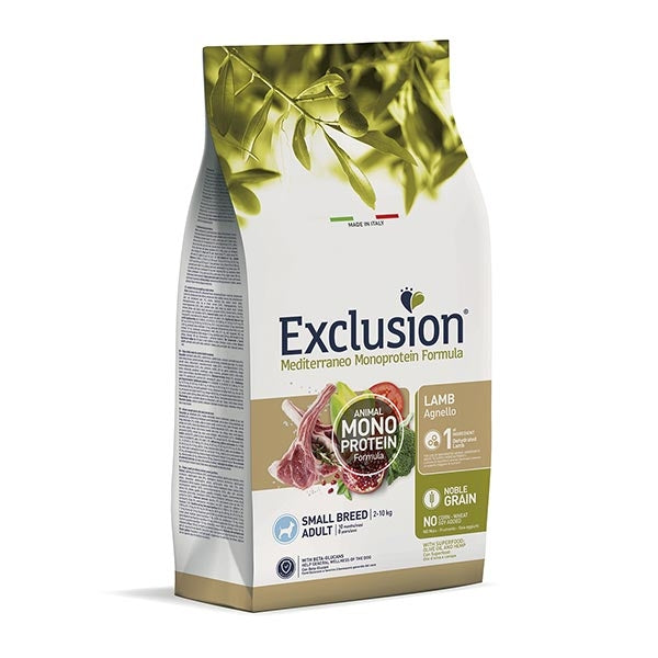 Exclusion - Mediterraneo Monoprotein Adult Small Breed con Agnello